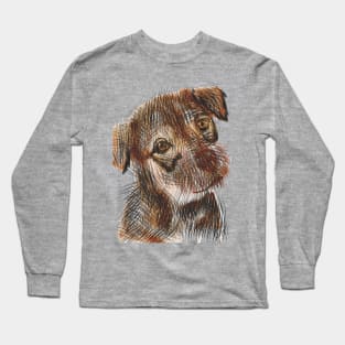 Puppy with strike out Long Sleeve T-Shirt